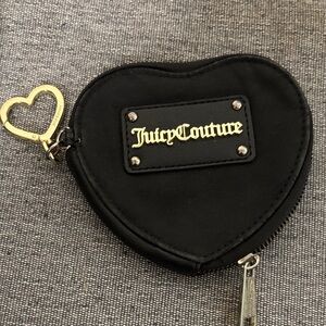 Juicy Couture Black Heart Coin Pouch